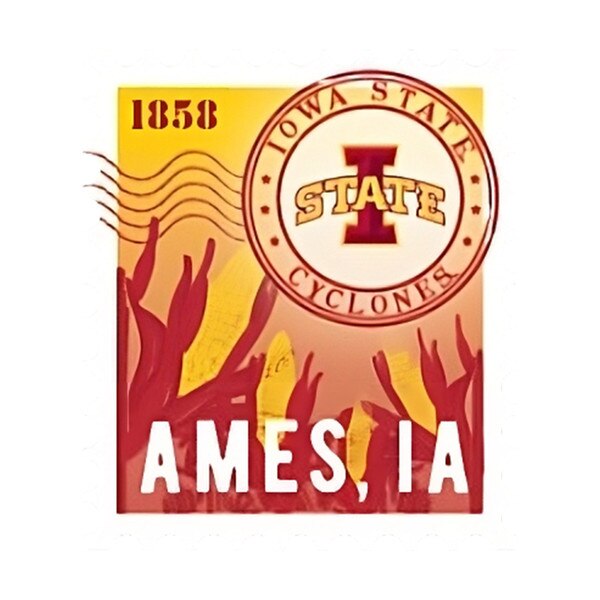 I-State Farm Scene Postage Stamp Rugged Sticker (3.25"x2.75")